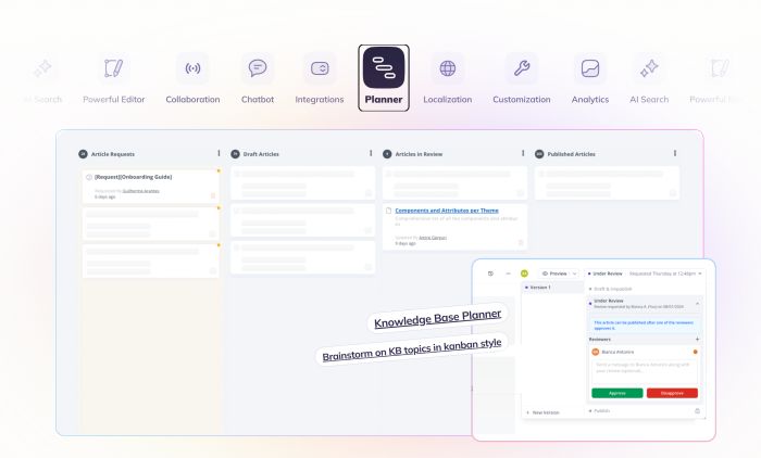 Screenshot of Helpjuice website